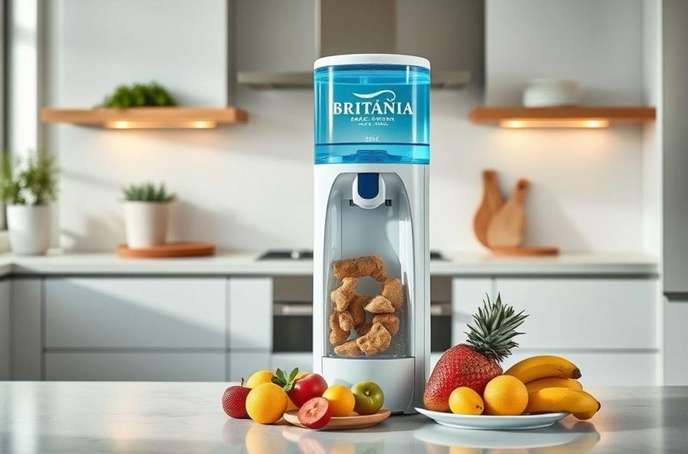 Bebedouro Britânia em uma cozinha moderna.