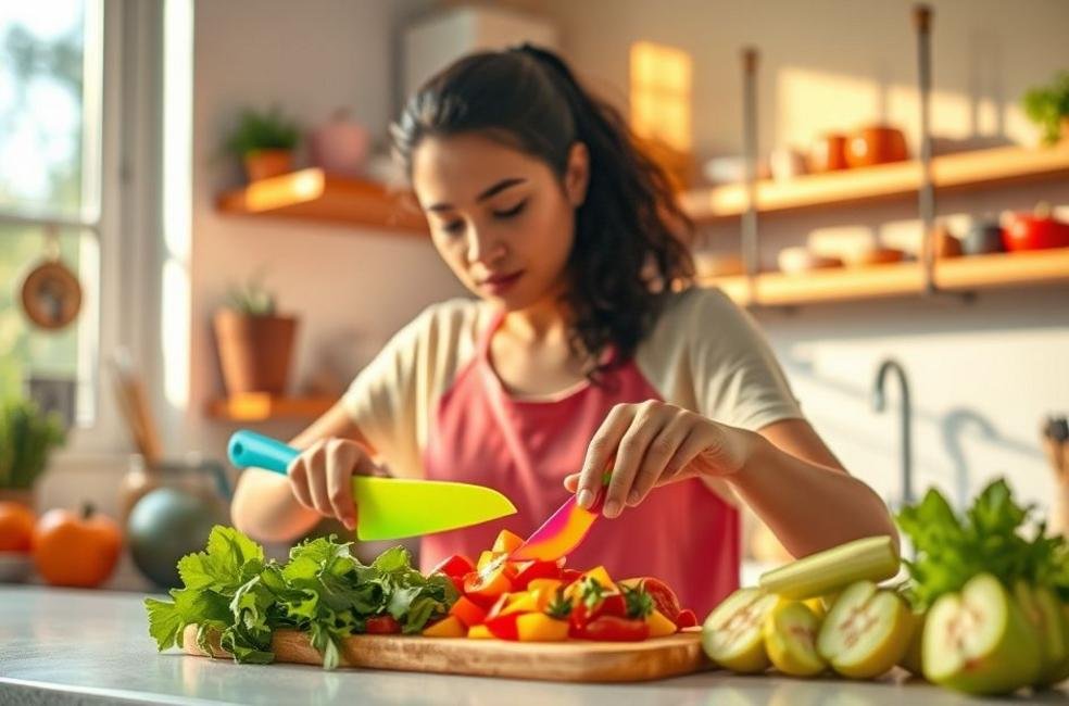 Benefícios Práticos das Facas Antiaderentes na Cozinha