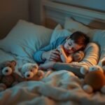 Pai e bebê brincando alegres em um ambiente acolhedor.