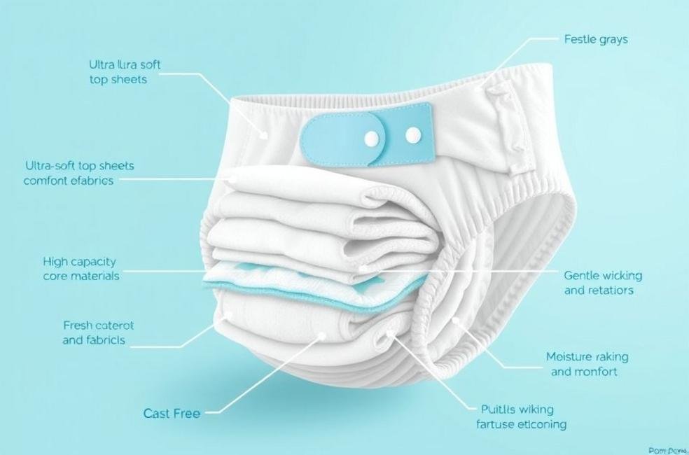 Alta Absorção: Mantendo Seu Bebê Seco por Mais Tempo