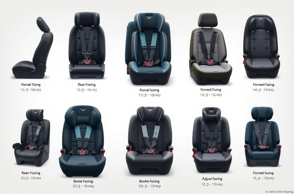 Tipos de Cadeirinhas e Suas Funcionalidades