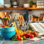 Cozinha com utensílios de qualidade prontos para uso.